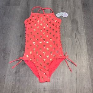 Justice Orange bathing suit - NWT